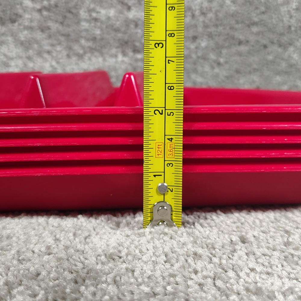 Arrow Fiesta Taco Plate Red 4 Piece Set Divided Serving Trays Southwestern OS - Picture 8 of 9
